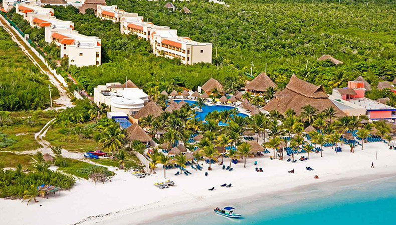 Catalonia Royal Tulum adults-only all-inclusive resort with beachfront setting, tropical pools, and relaxed atmosphere near Tulum, Mexico.
